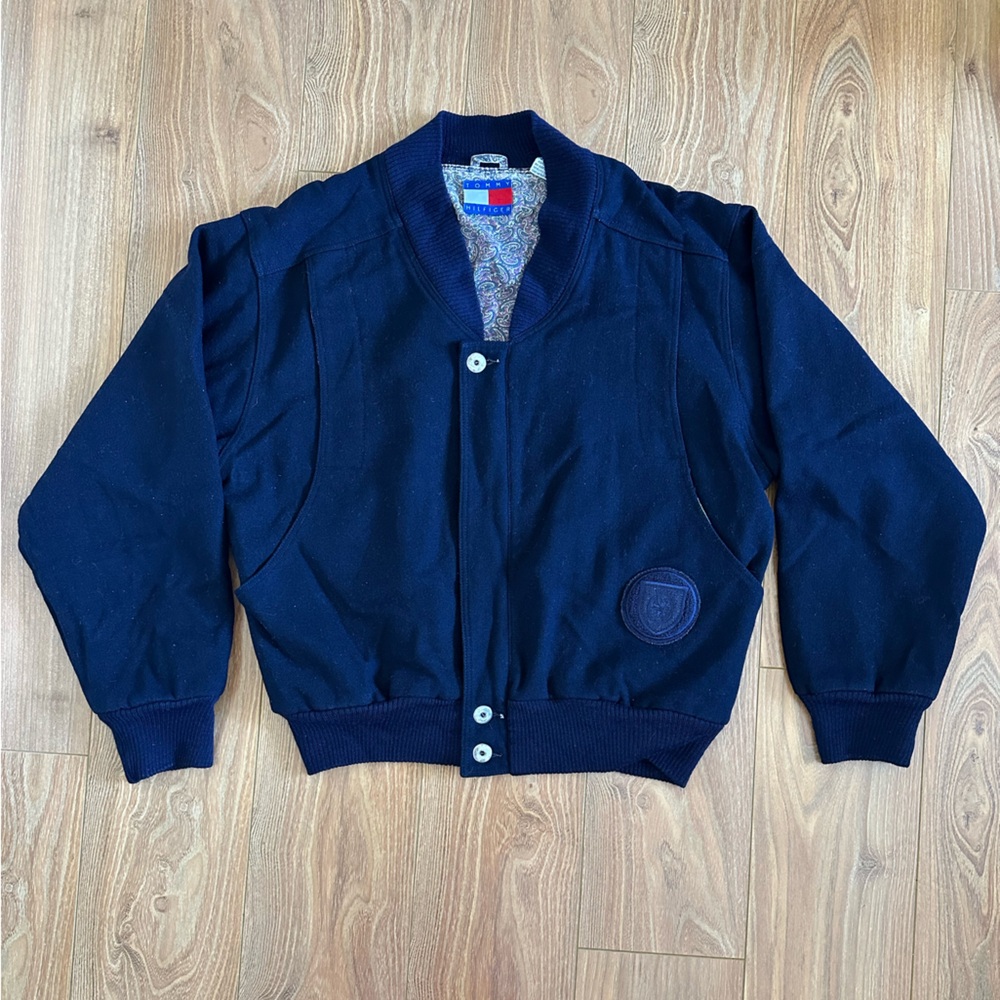 Vintage Tommy Hilfiger Varsity Bomber Jacket